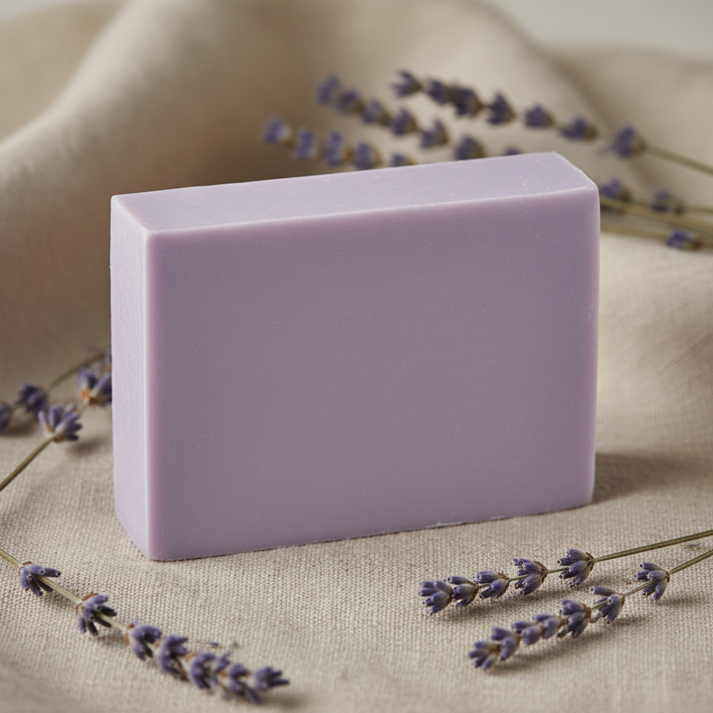Lovely Lavender handmade soap bar with shea butter blend