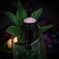 Dark Velvet Solid Perfume in a sleek black twist-up stick against a dark moody backdrop with deep jewel tones